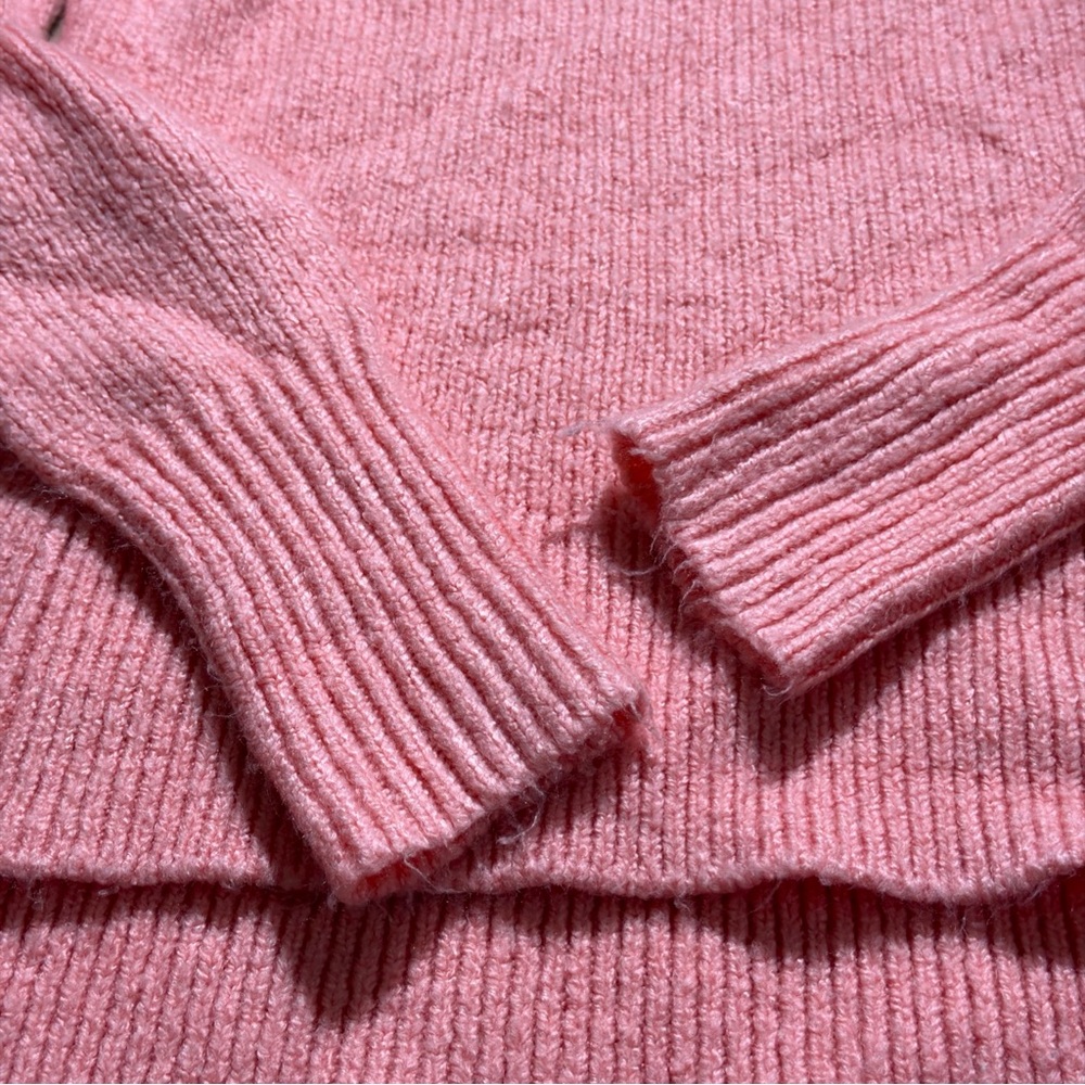 LOU & GREY Coral Pink Oversized Relaxed Soft Sweater Women's X-Small Crew Neck - Picture 4 of 7